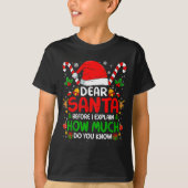 Dear Santa I Can Explain Funny Christmas Shirts Ki (Vorderseite)