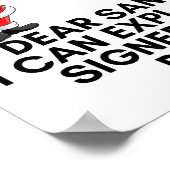 Dear Santa I Can Explain Funny Dog Christmas Mug Poster (Ecke)