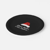 Dear Santa I Can Explain Funny Pappteller (Schrägansicht)