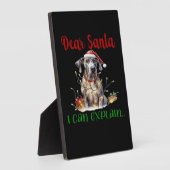 Dear Santa I Can Explain Great Dane Essential T-Sh Fotoplatte (Seite)