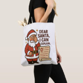 Dear Santa, I Can Explain Holiday Tote Bag Tasche (Von Nahem)
