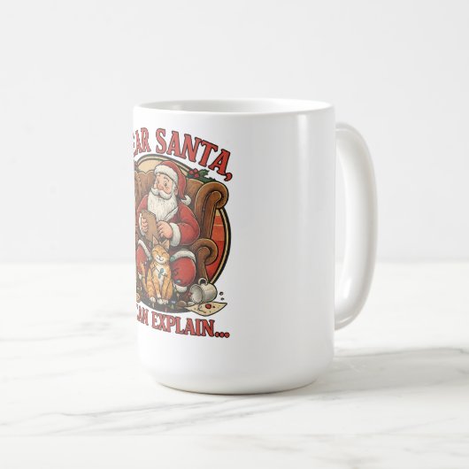 Dear Santa I Can Explain Mug Kaffeetasse (VorderseiteRechts)