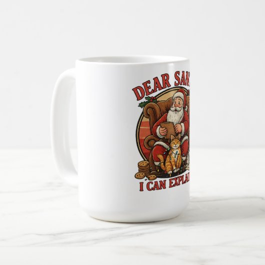 Dear Santa I Can Explain Mug Kaffeetasse (Vorderseite Links)