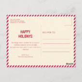 Dear Santa I Can Explain Pet Dog Photo Christmas Postkarte (Rückseite)