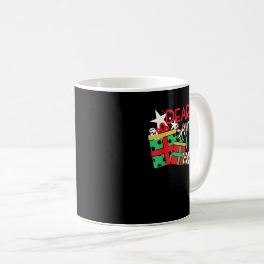Dear Santa I Can Explain Shirt Christmas Quote Kaffeetasse (VorderseiteRechts)