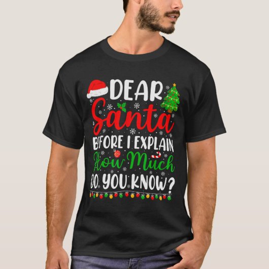 Dear Santa I Can Explain Shirt Kids Boys Funny Chr (Vorderseite)