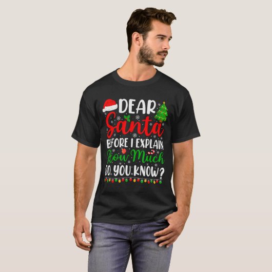 Dear Santa I Can Explain Shirt Kids Boys Funny Chr (Vorne ganz)