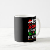 Dear Santa I Can Explain Shirt Kids Boys Funny Chr Kaffeetasse (VorderseiteRechts)