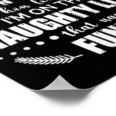 Dear Santa I Don’t Care How Long I’m On The Naught Poster (Ecke)