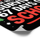 Dear Santa I Survived 67 Days Of School Christmas  Poster (Ecke)