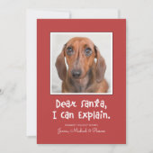 DEAR SANTA ICH KANN ERKLÄREN, DASS SIE IHR Foto hi (Vorderseite)