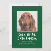 DEAR SANTA ICH KANN ERKLÄREN, DASS SIE IHR Foto hi (Vorderseite)