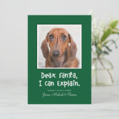 DEAR SANTA ICH KANN ERKLÄREN, DASS SIE IHR Foto hi (Stehend Vorderseite)