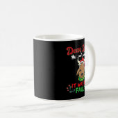 Dear Santa It Was His Fault Siblings Matching Xmas Kaffeetasse (VorderseiteRechts)