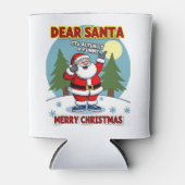 Dear santa its actually a funny storychristmas dog dosenkühler (Vorderseite)