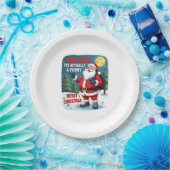 Dear santa its actually a funny storychristmas dog pappteller (Party)