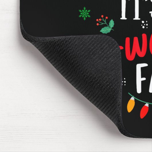 Dear Santa It's My Coworker's Fault Funny Christma Mousepad (Ecke)