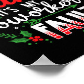 Dear Santa It's My Coworker's Fault Funny Christma Poster (Ecke)