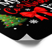 Dear Santa It's My Coworker's Fault Funny Christma Poster (Ecke)