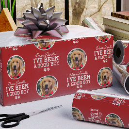 Dear Santa I've Been a Good Boy, Dog Photo Geschenkpapier