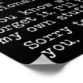 Dear Santa I've Been Good All Year Most Of The Tim Poster (Ecke)