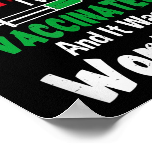 Dear Santa I've Been Vaccinated And It Was Worth I Poster (Ecke)