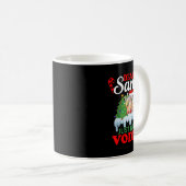 Dear Santa Just Bring Vodka Family Christmas Match Kaffeetasse (VorderseiteRechts)