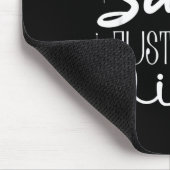 Dear Santa Just Bring Wine Christmas Drinking Fami Mousepad (Ecke)