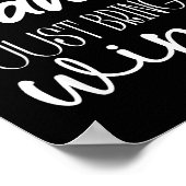 Dear Santa Just Bring Wine Christmas Drinking Fami Poster (Ecke)