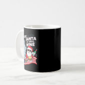 Dear Santa Just Bring Wine For Christmas  Kaffeetasse (Vorderseite Links)