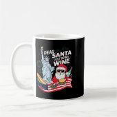 Dear Santa Just Bring Wine For Christmas  Kaffeetasse (Links)