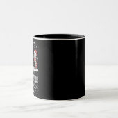 Dear Santa Just Bring Wine Xmas Drinking Party Zweifarbige Tasse (Mittel)