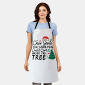 Dear Santa Just Leave Your Credit Card | Funny Schürze (Getragen)