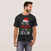 Dear Santa Let Me Explain Christmas Vacation T-Shirt (Vorne ganz)
