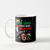 Dear Santa Make Them Stop Saying 67 Christmas Six  Kaffeetasse (Links)