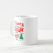 Dear Santa Make Them Stop Saying 6-7 Funny Kids Ch Kaffeetasse (Vorderseite Links)
