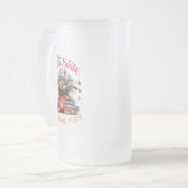 Dear Santa, More Books Please Mattglas Bierglas (Vorderseite Links)