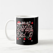 Dear Santa My Brother Did It Brothers Kaffeetasse (Links)