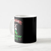 Dear Santa My Brother Did It Siblings Christmas  Kaffeetasse (Vorderseite Links)