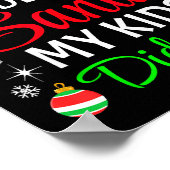Dear Santa My Kids Did It Matching Family Christma Poster (Ecke)