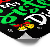 Dear Santa My Sister Did It Christmas Funny Brothe Poster (Ecke)