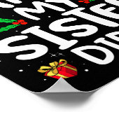 Dear Santa My Sister Did It Funny Christmas Boys G Poster (Ecke)