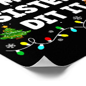 Dear Santa My Sister Did It Funny Christmas Boys G Poster (Ecke)