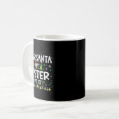 Dear Santa My Sister Did It Funny Christmas Girls Kaffeetasse (Vorderseite Links)