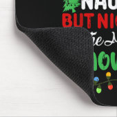 Dear Santa Naughty But Nice To All Midnight Snowfa Mousepad (Ecke)