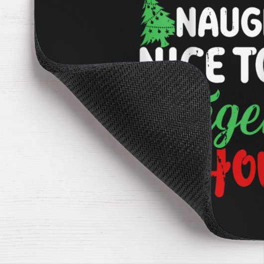 Dear Santa Naughty But Nice To All The Gingerbread Mousepad (Ecke)