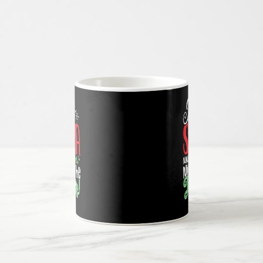 Dear Santa Naughty But Nice To All The Jingle Bell Kaffeetasse (Mittel)
