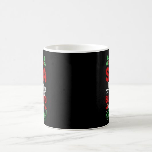 Dear Santa Naughty But Nice To All Ugly Sweaters! Kaffeetasse (Mittel)