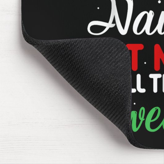 Dear Santa Naughty But Nice To All Ugly Sweaters! Mousepad (Ecke)