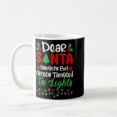 Dear Santa Naughty But Nicely Tangled In Christmas Kaffeetasse (Links)